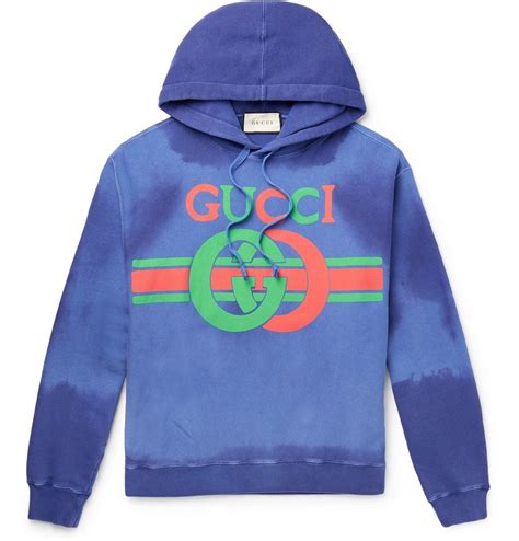 gucci printed loopback cotton-jersey hoodie legit check